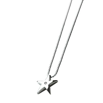 Silver 'stargazer' pendant